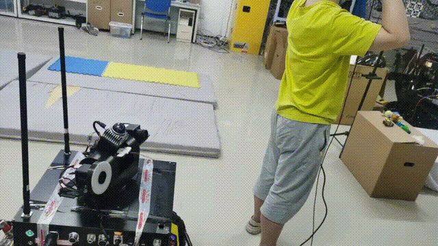 VR-guided remote control demo for the mobile sensor gimbal